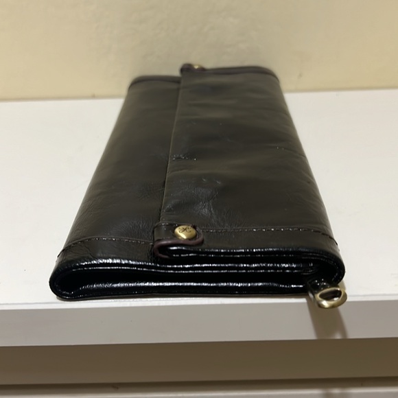 Hobo Black Leather Tri-Fold Wallet - Picture 6 of 10